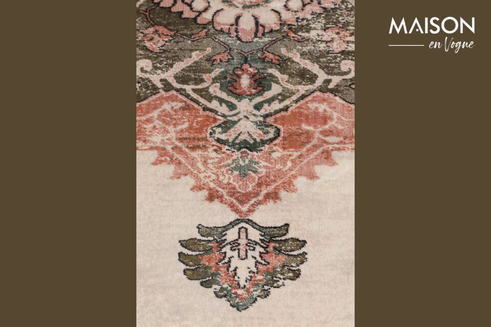 Rug 240x170 cm in pink fabric Mahal - 3