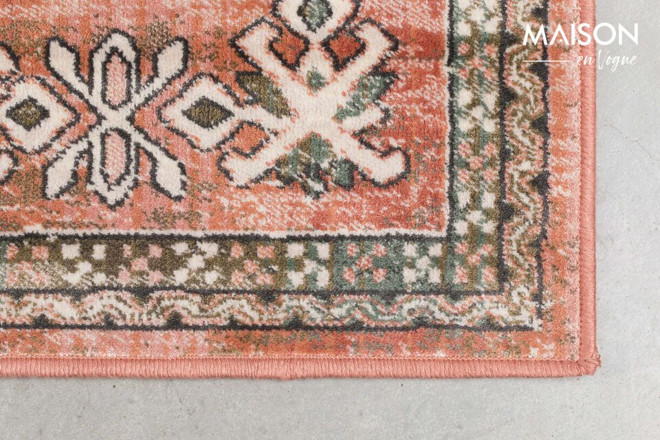 Rug 240x170 cm in pink fabric Mahal - 5