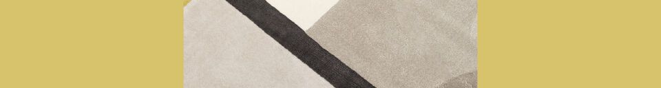 Material Details Rug 240x240 cm in yellow fabric Hilton