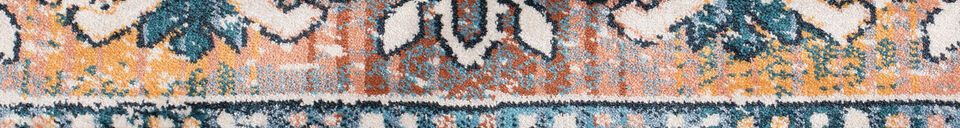 Material Details Rug 300x200 cm in blue fabric Mahal