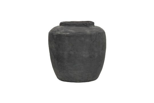 Rustik dark grey concrete vase Clipped