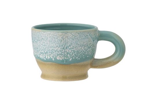 Safie green stoneware mug Clipped