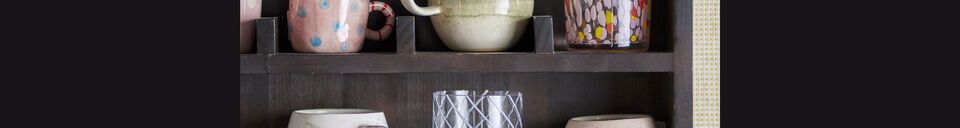 Material Details Safie pink stoneware mug