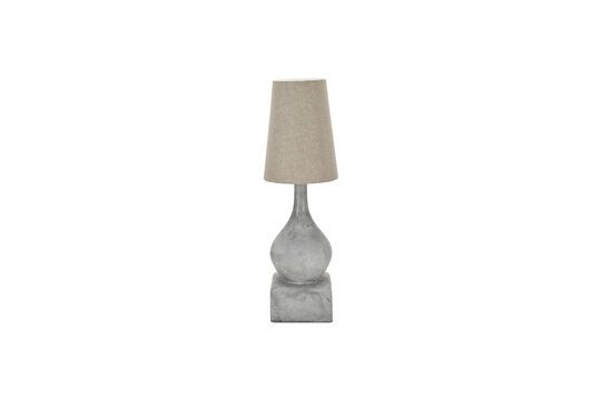 Sage grey cement floor lamp Clipped