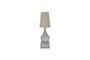 Miniature Sage grey cement floor lamp Clipped