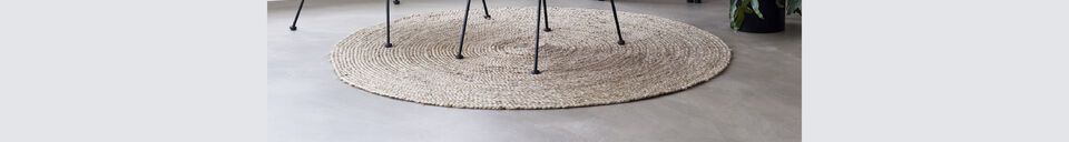 Material Details Sage light jute round rug