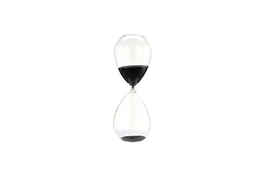 Sandglass in black recycled glass Sandglass Clipped