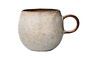 Miniature Sandrine beige stoneware mug Clipped