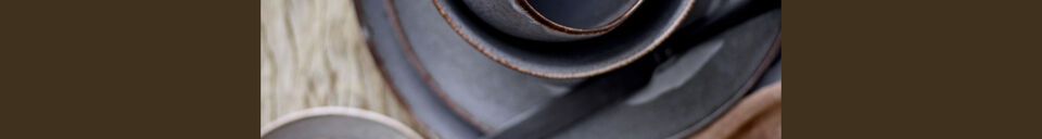 Material Details Sandrine grey stoneware mug