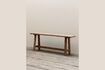 Miniature Sandscale taupe wood bench 1