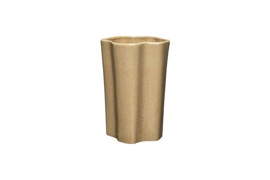 Sapo brown ceramic vase