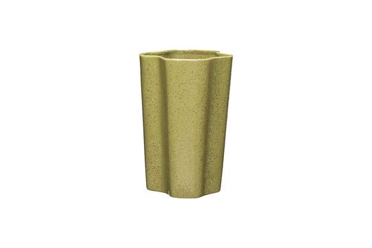 Sapo green ceramic vase Clipped