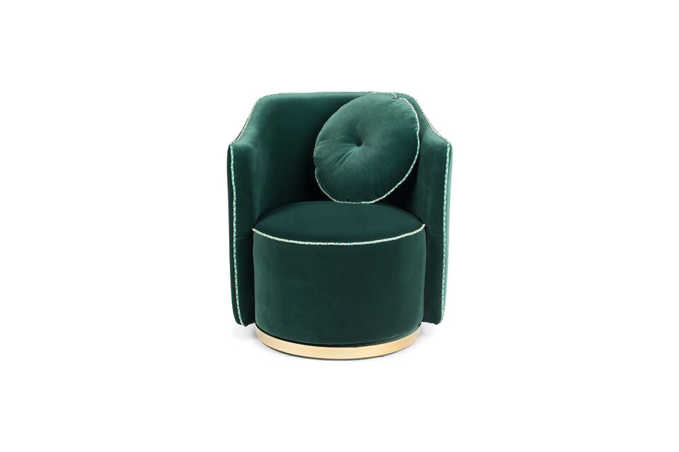 The Sassy armchair in dark green velvet