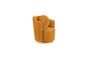 Miniature Sassy ochre velvet armchair Clipped