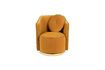 Miniature Sassy ochre velvet armchair 3