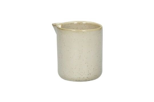 Saucier in beige Nougat porcelain Clipped