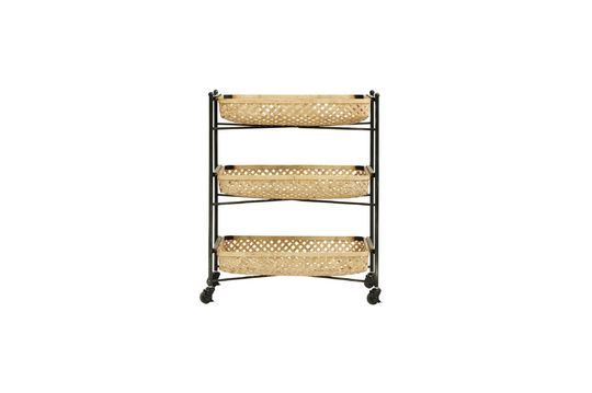 Sault Castor Table with Bamboo Baskets