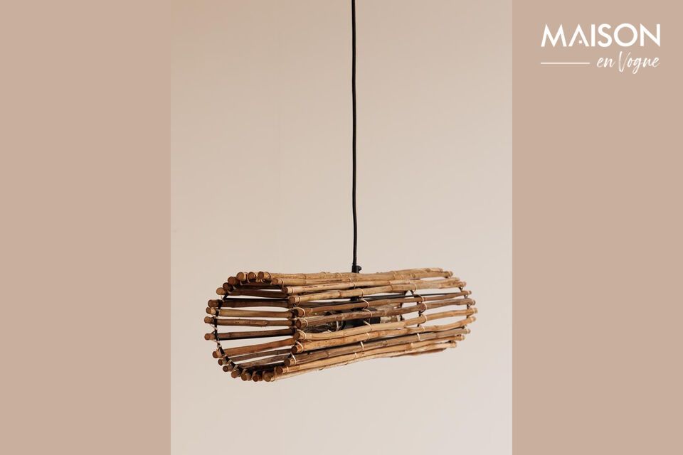 Discover the Savana Beige Rattan Pendant, a piece that brings a warm, natural touch to your space