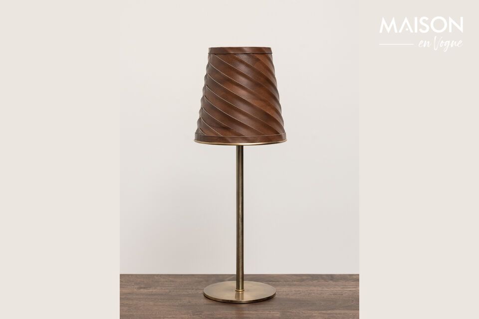 Savoie brown metal table lamp Chehoma