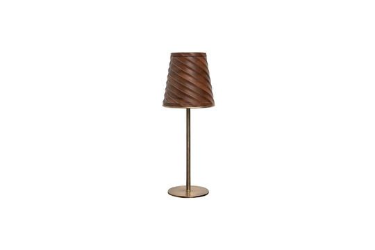 Savoie brown metal table lamp Clipped