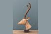 Miniature Sculpted gazelle figurine in light wood 2