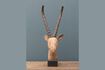 Miniature Sculpted gazelle figurine in light wood 3