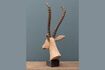 Miniature Sculpted gazelle figurine in light wood 4