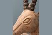 Miniature Sculpted gazelle figurine in light wood 6