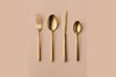 Miniature Set of 16 gold-plated stainless steel cutlery sets 1