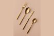 Miniature Set of 16 gold-plated stainless steel cutlery sets 2