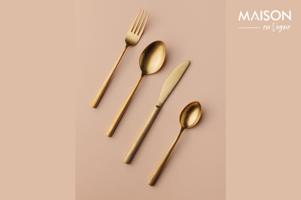 Bring elegance to every meal with gold flatware.