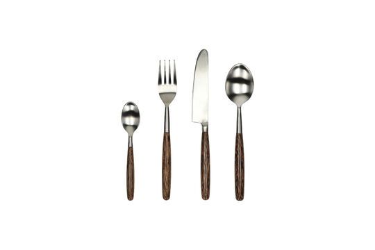 Set of 16 Matisse dark wood cutlery sets Clipped