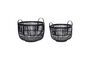 Miniature Set of 2 Alchemy black bamboo baskets Clipped