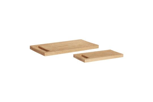 Set of 2 Alley light oak wood cutting boards Clipped