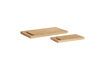 Miniature Set of 2 Alley light oak wood cutting boards 1