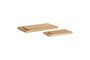 Miniature Set of 2 Alley light oak wood cutting boards Clipped