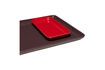 Miniature Set of 2 Amare burgundy ceramic trays 6