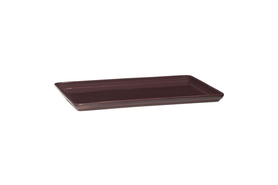 Set of 2 Amare burgundy ceramic trays - 5