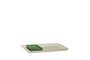 Miniature Set of 2 Amare green ceramic trays Clipped