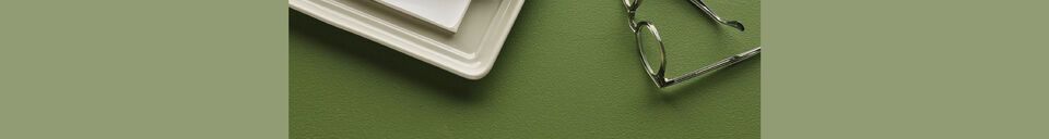 Material Details Set of 2 Amare green ceramic trays