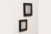 Miniature Set of 2 Antique black wooden mirrors 4