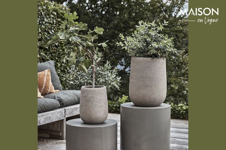 Contemporary elegance in cement for your plants.