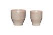 Miniature Set of 2 Ashes pink ceramic planters 1