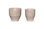 Miniature Set of 2 Ashes pink ceramic planters Clipped