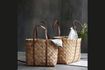 Miniature Set of 2 Beach brown natural fiber baskets 2