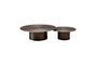 Miniature Set of 2 black metal coffee tables Calgary Clipped