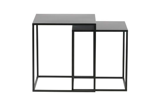 Set of 2 black metal coffee tables Ziva