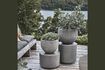 Miniature Set of 2 Brave grey cement planters 2