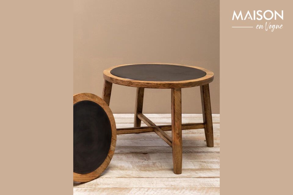 Discover functionality and timeless elegance with our Set of 2 Dark Wood Side Tables