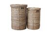 Miniature Set of 2 Chaka light rattan baskets 1